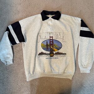 Vintage Striped California Graphic Sweater Size XL